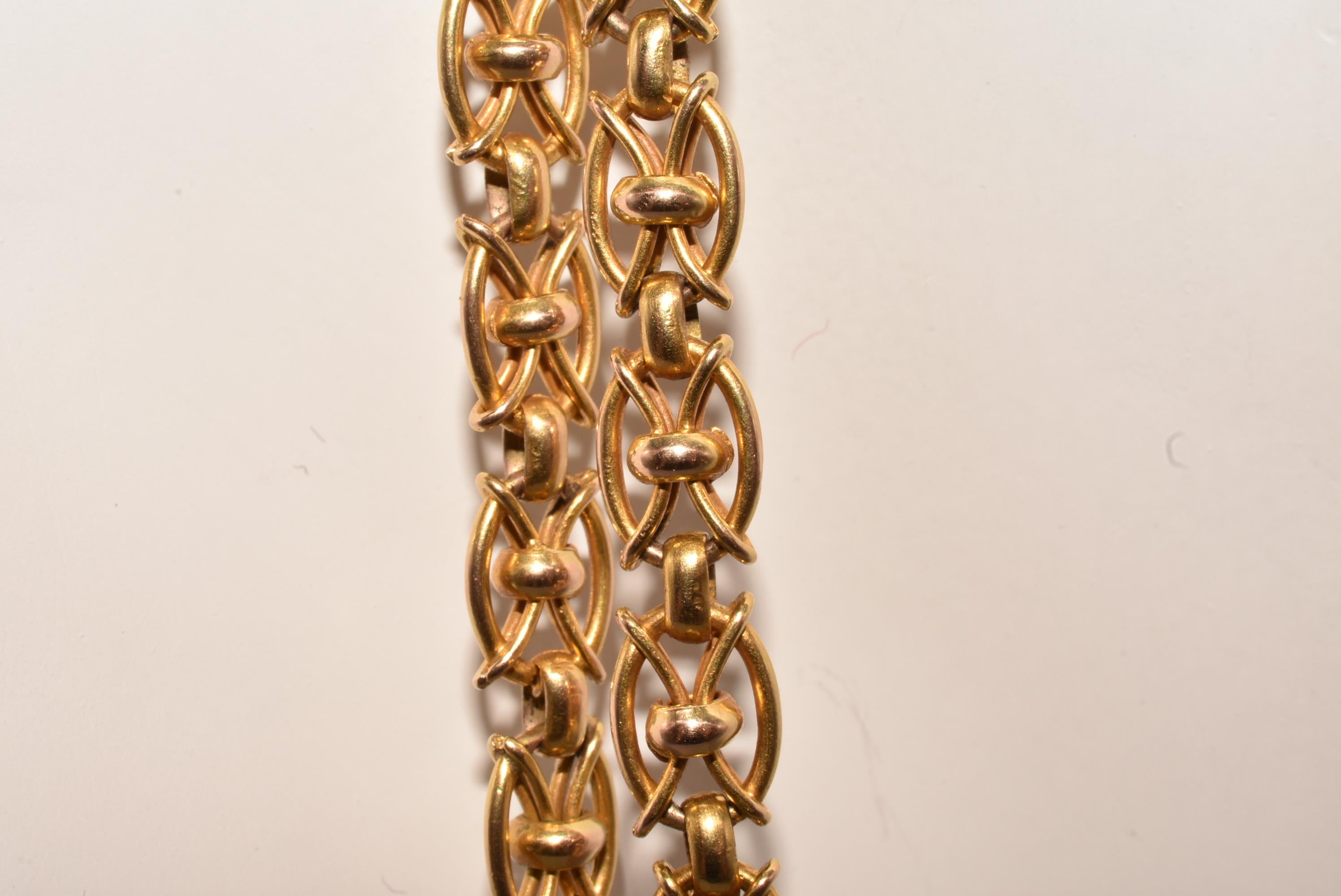 Antique English 18 Karat Watch Chain, C 1900 6