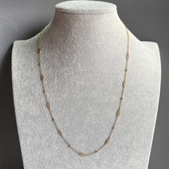 Antique French 18k Gelbgold Kette Halskette 21" Belle Epoque, ca. 1910