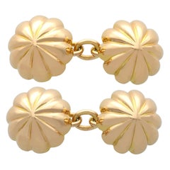 Antique French 18k Yellow Gold Cufflinks Circa 1910