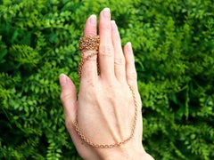 Antique French 18k Yellow Gold Longuard Chain Circa 1900