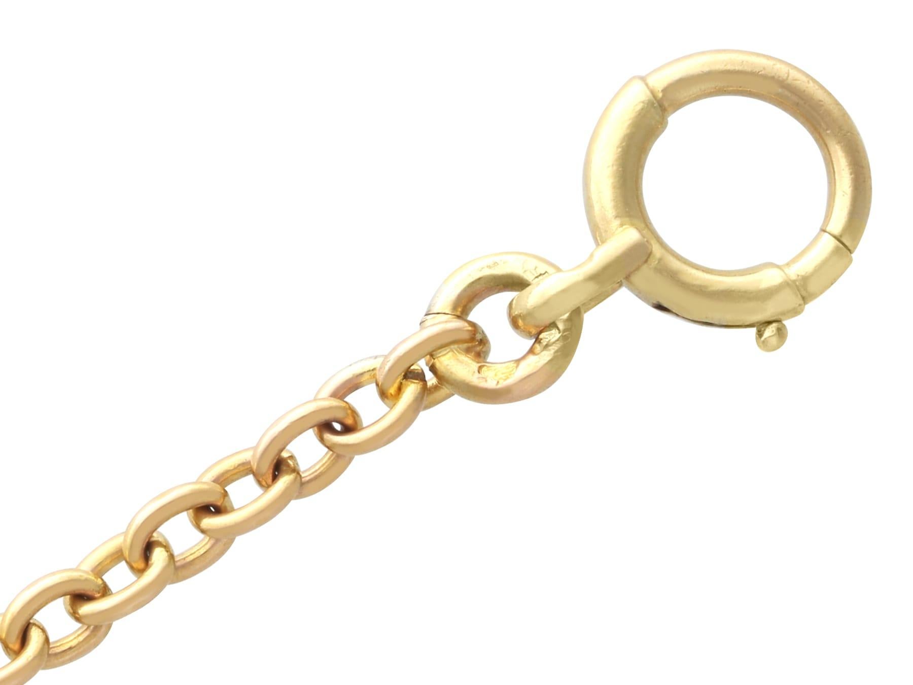 Catena Longuard francese in oro giallo 18k Circa 1900 in vendita 5