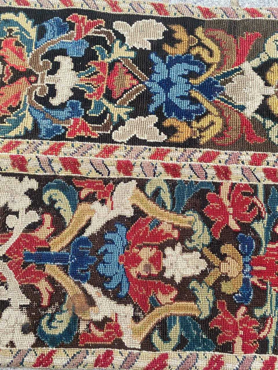 Antique French 18th Century Needlepoint Tapestry 7
