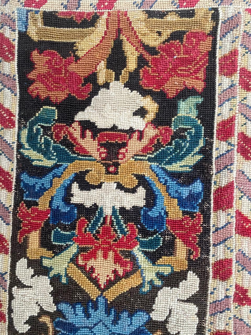 Antique French 18th Century Needlepoint Tapestry 1