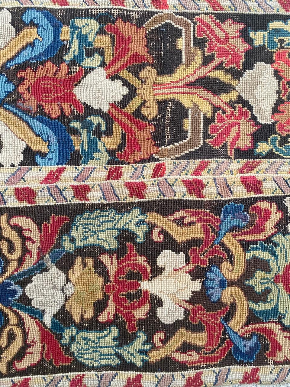 Antique French 18th Century Needlepoint Tapestry 2