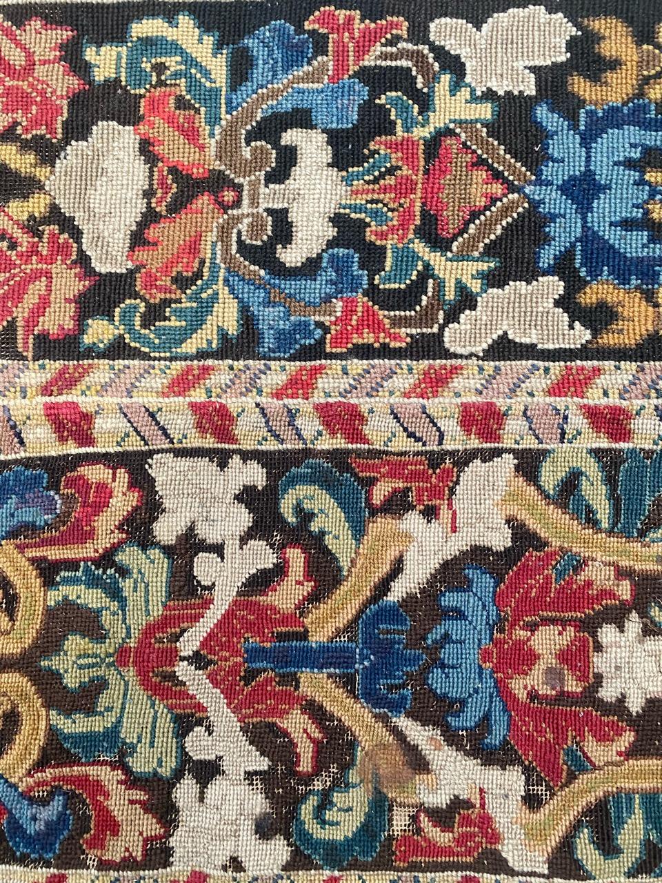 Antique French 18th Century Needlepoint Tapestry 3