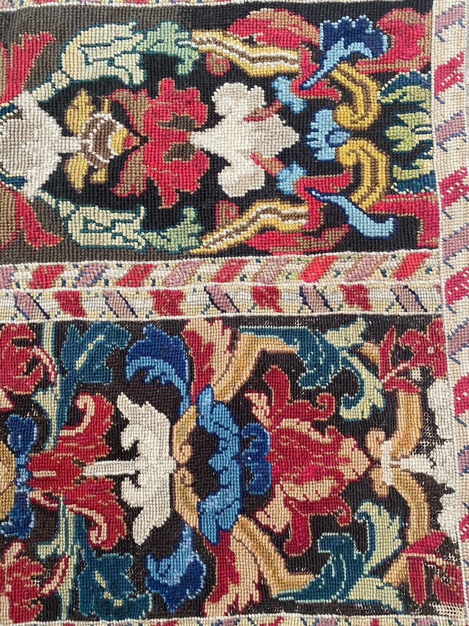 Antique French 18th Century Needlepoint Tapestry 4