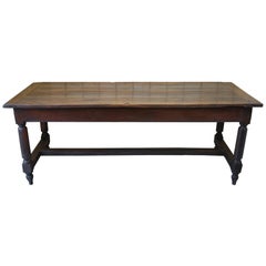 Antique French 18th Century oak Farmhouse kitchen dining Table