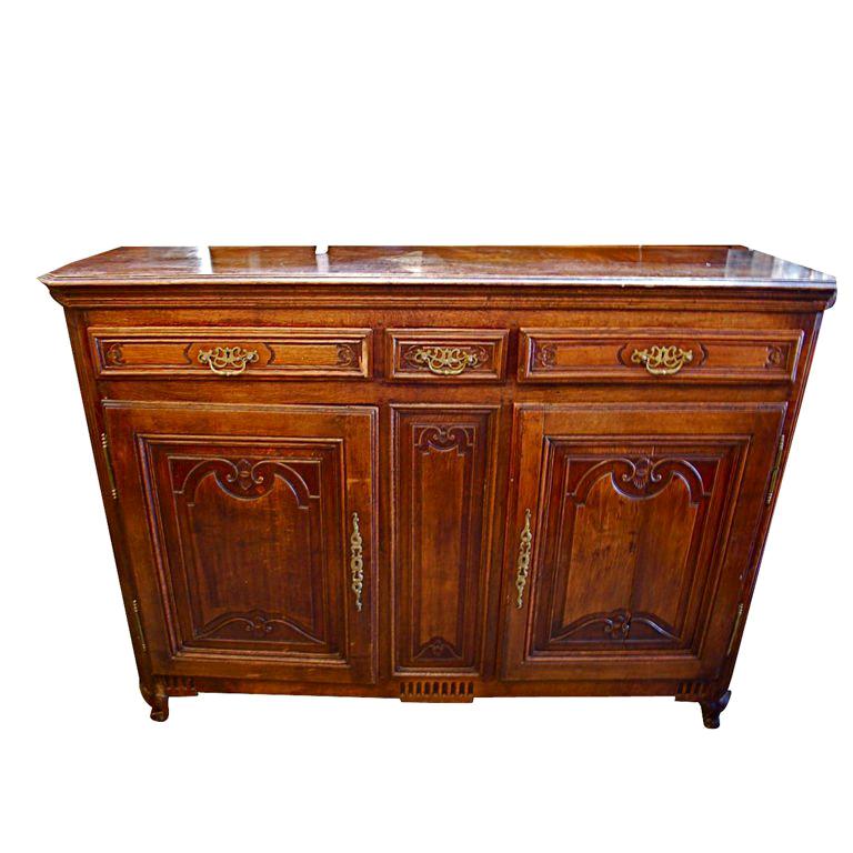 Antique French 19 th century buffet from alsace