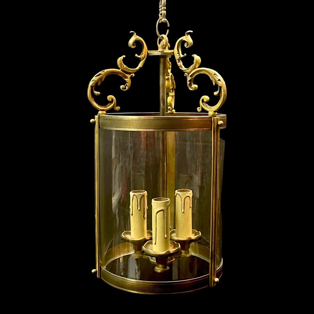 Antique French 1950's Hall Lantern In Excellent Condition For Sale In London, GB