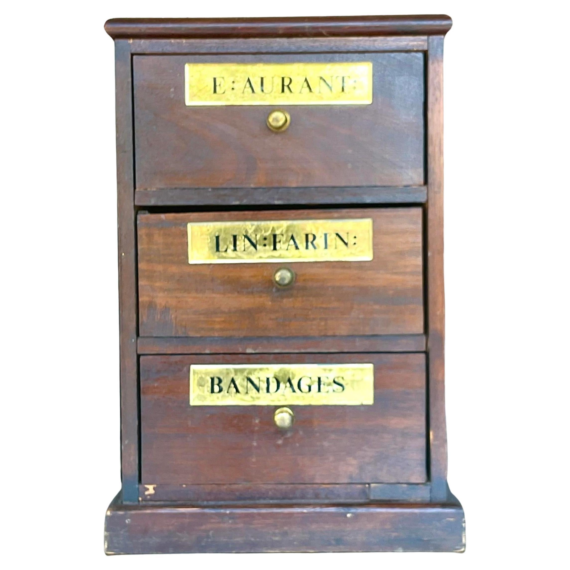 Antique French 19th Century Apothecary Cabinet