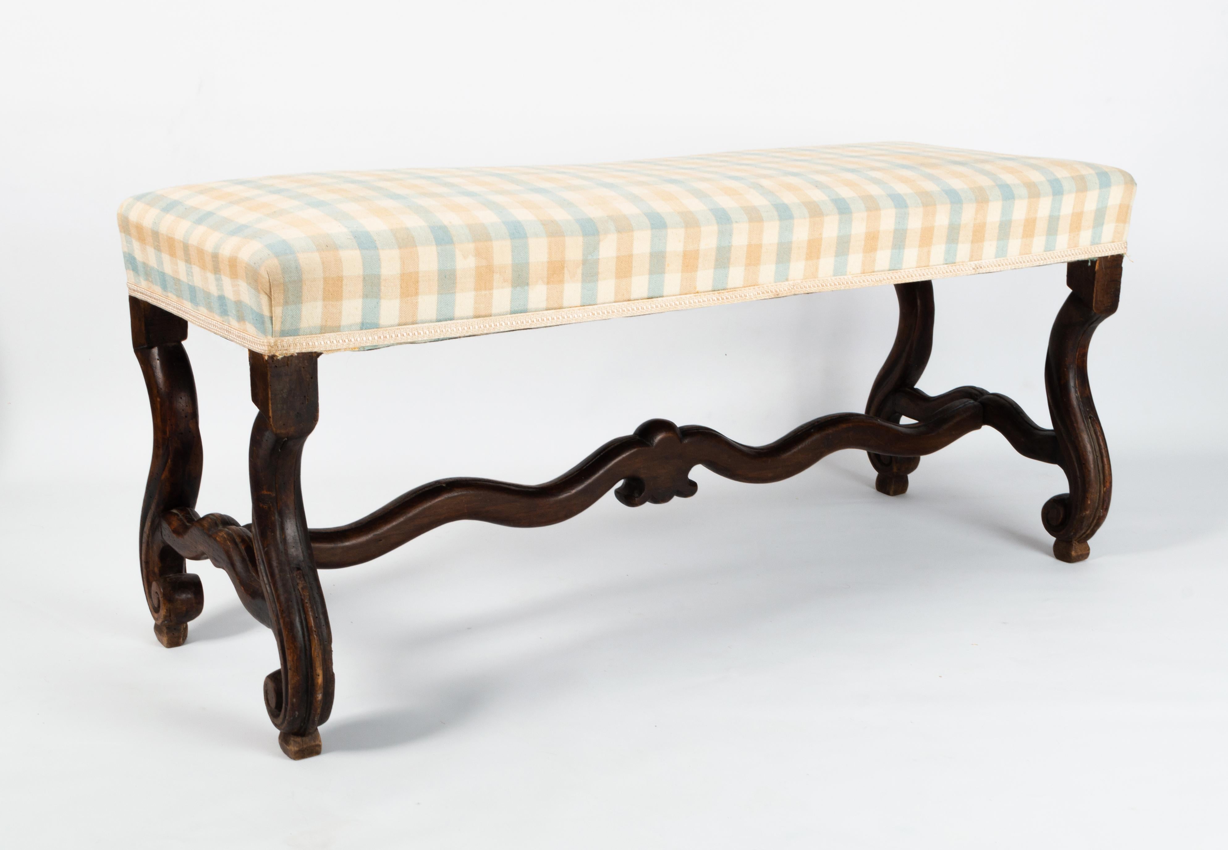 Antique French 19th Century Bench Long Ottoman Stool C.1820 In Good Condition For Sale In London, GB