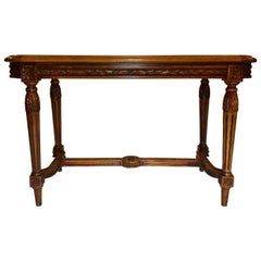 Antique French 19th Century Carved Bench, circa 1890