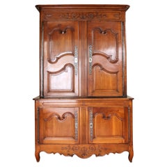 Antique French 19th Century Cherry Wood Buffet