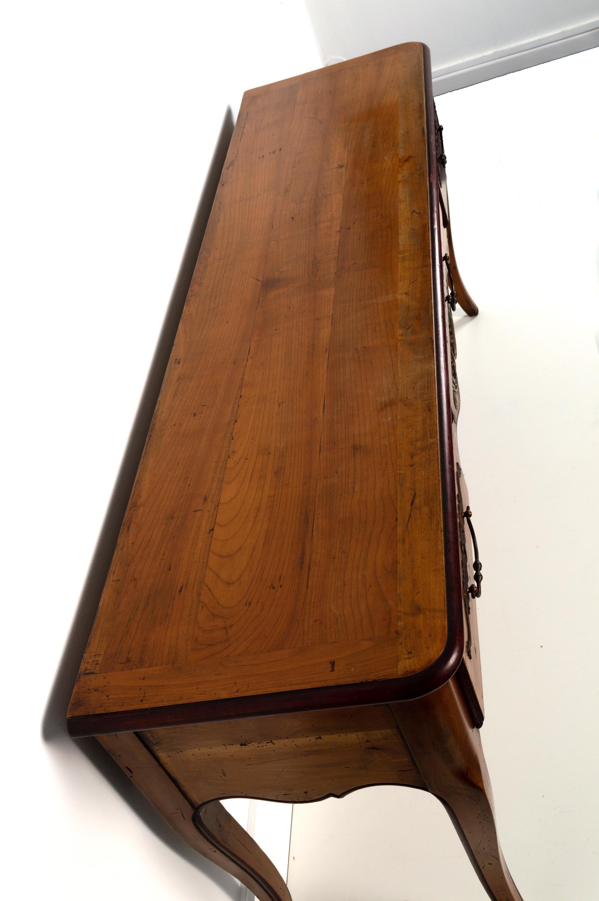 Ancienne console de service en merisier français du 19ème siècle en vente 3