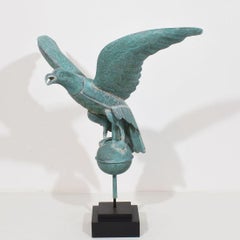 Antique French 19th Century Copper Eagle Weathervane, Circa 1880
