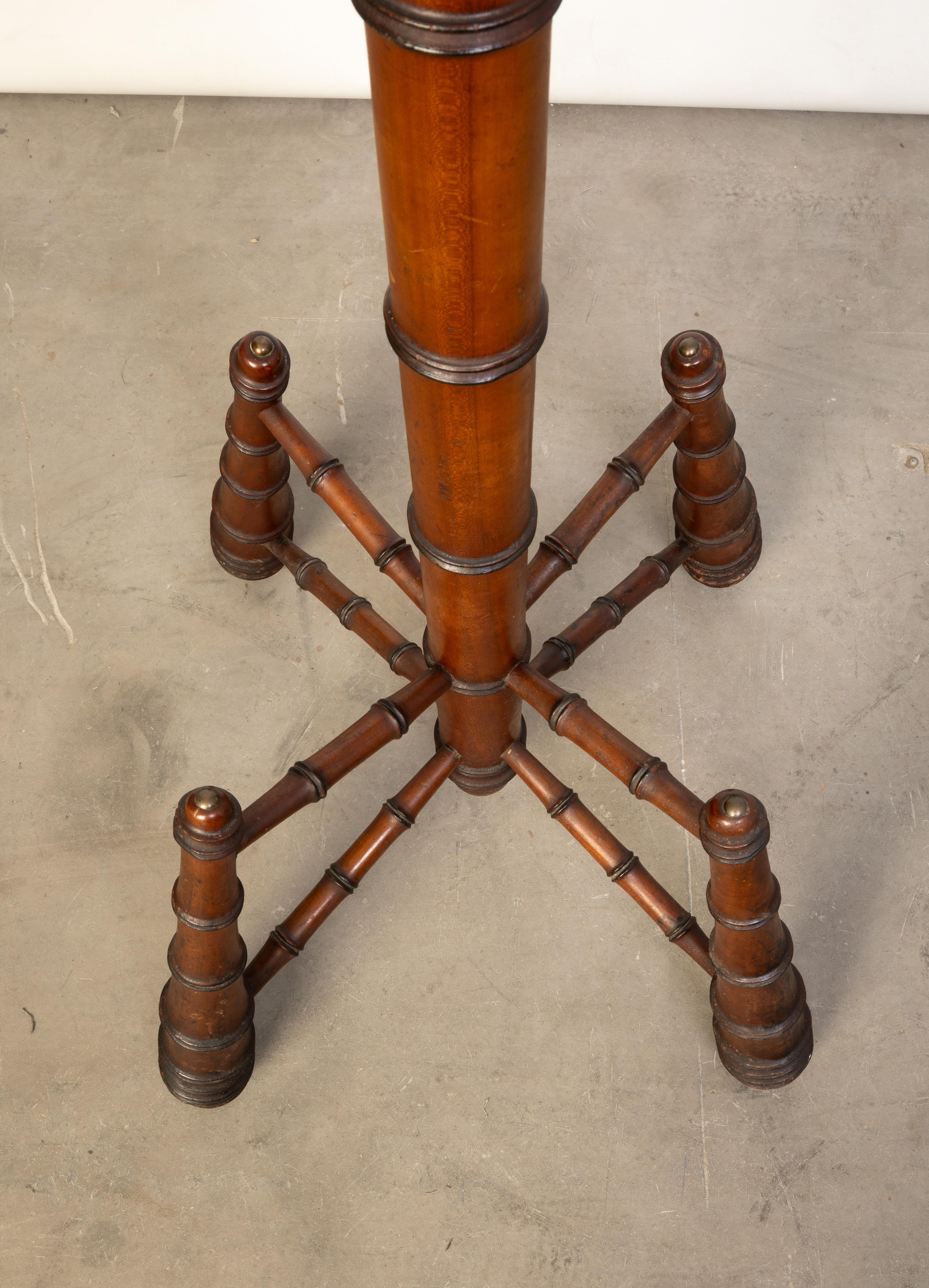 Antique French 19th Century Faux Bamboo Coat/Hat Stand C.1880 For Sale 6
