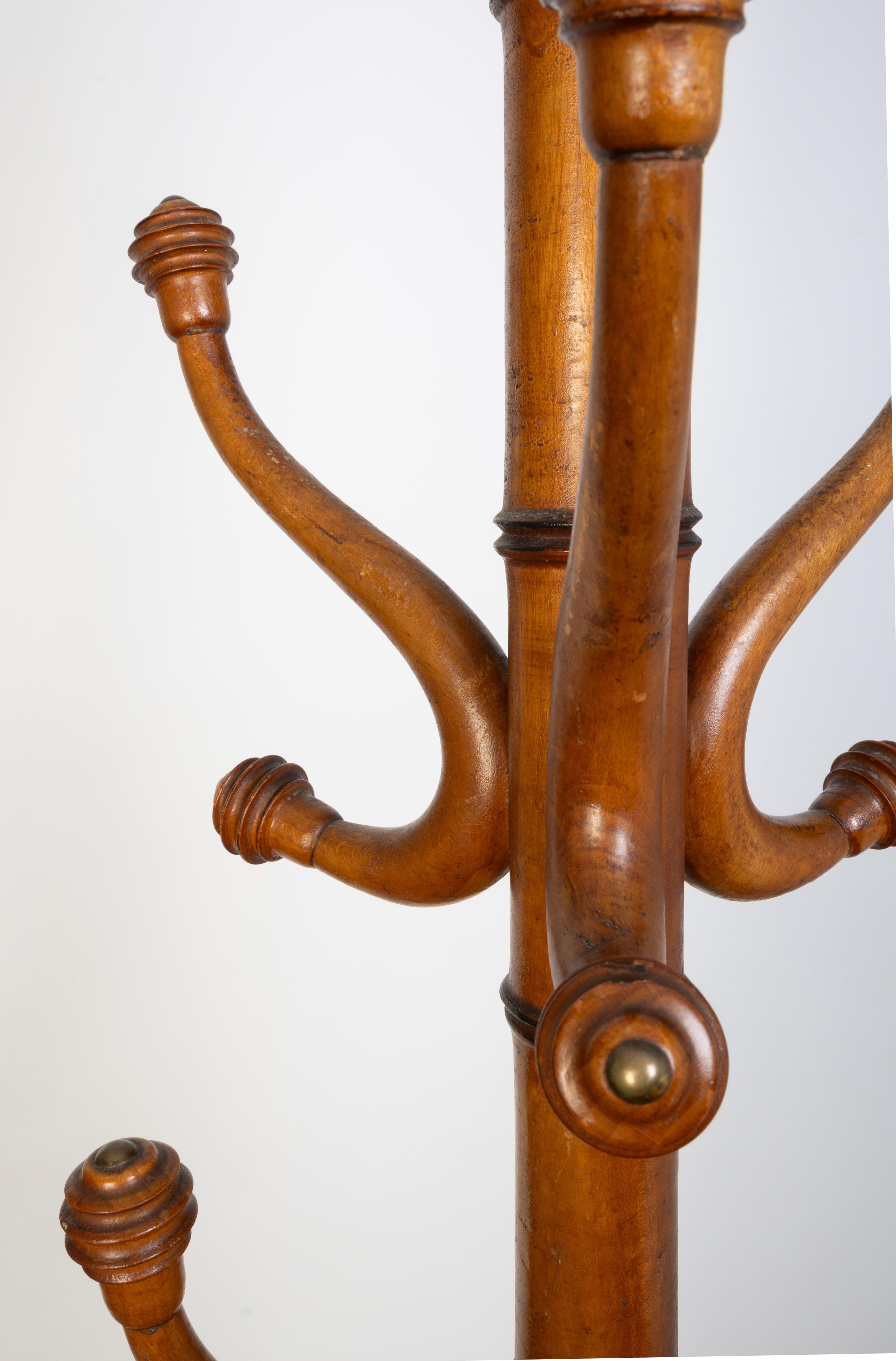 Antique French 19th Century Faux Bamboo Coat/Hat Stand C.1880 For Sale 7