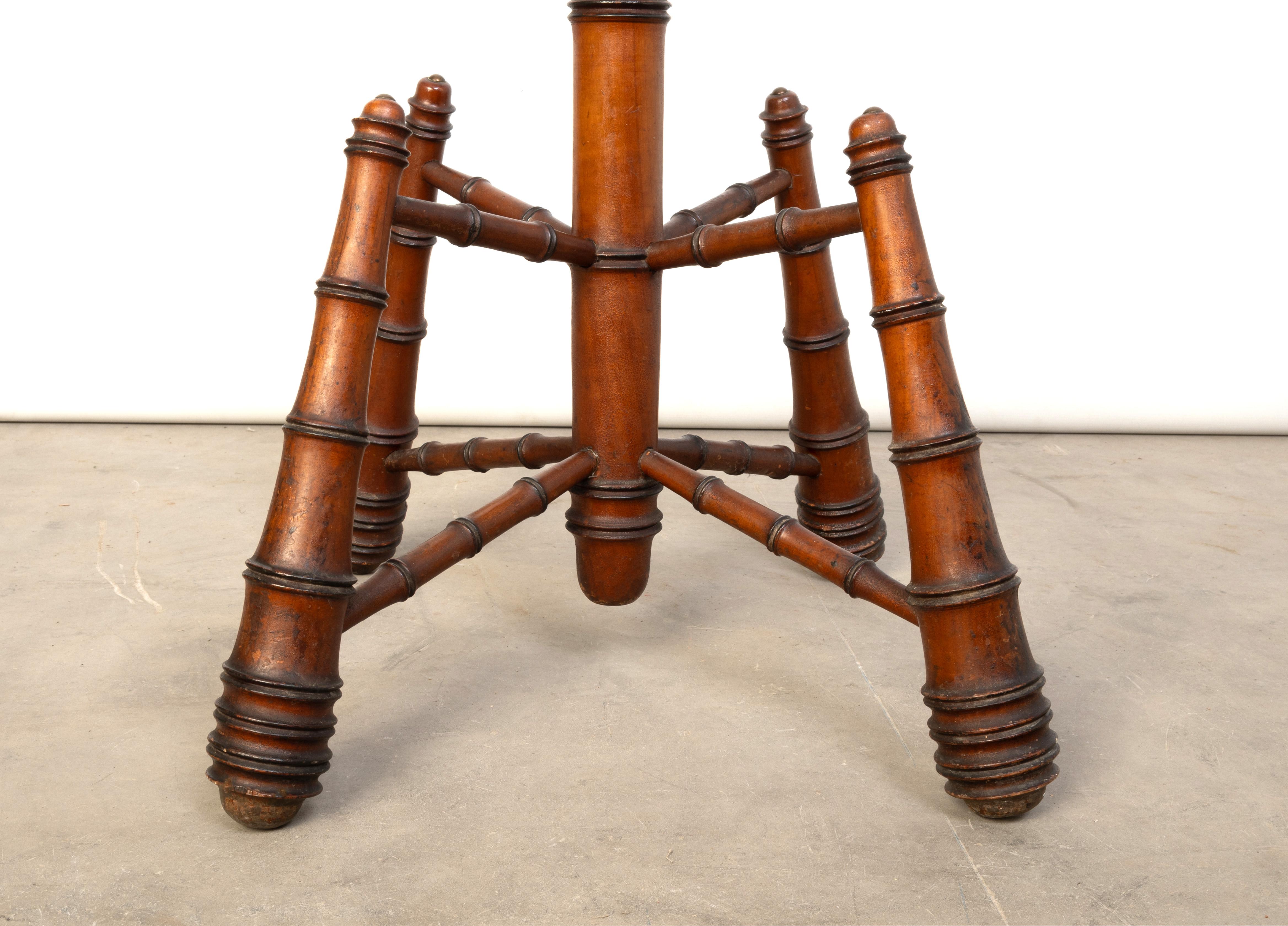 Antique French 19th Century Faux Bamboo Coat/Hat Stand C.1880 For Sale 10