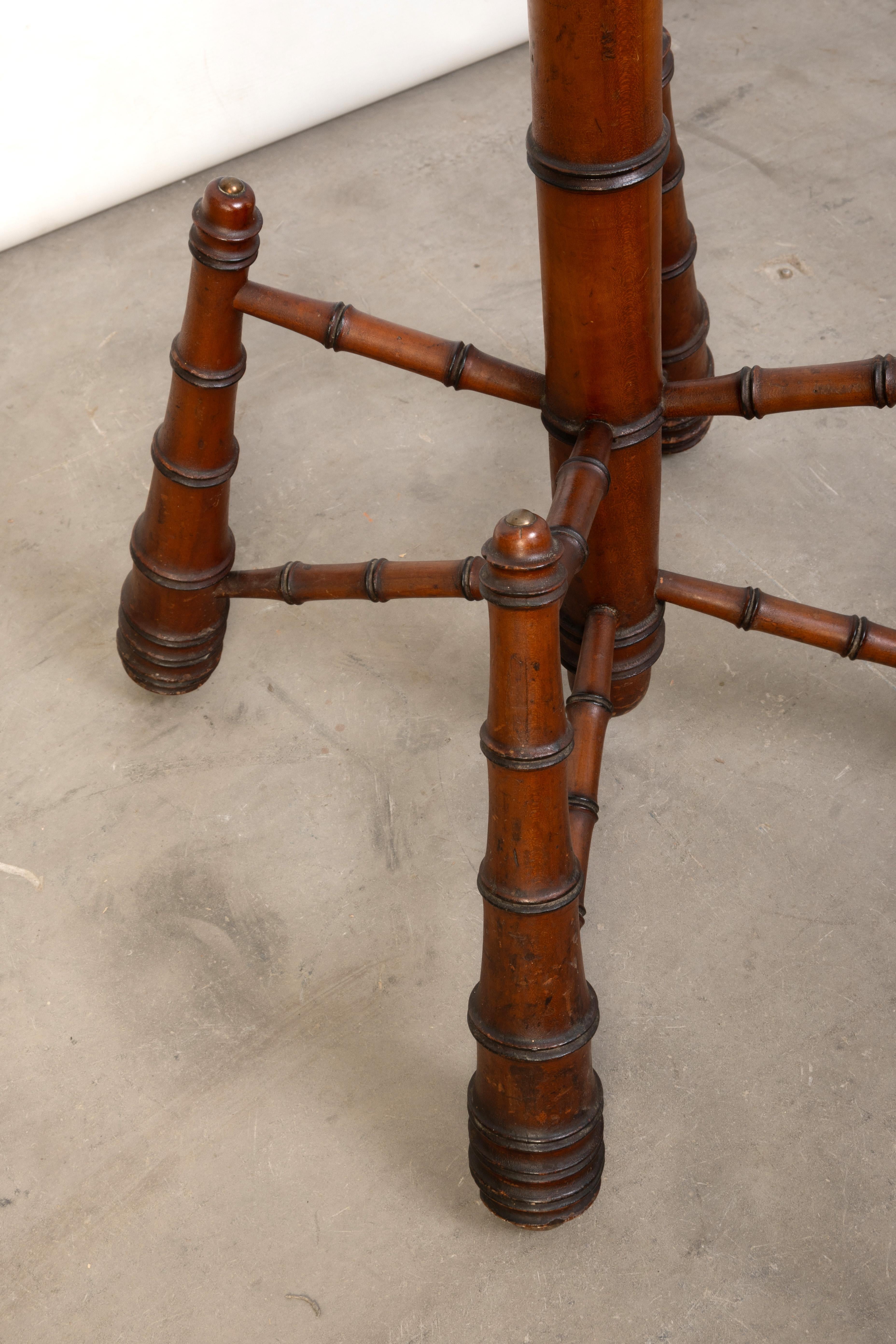 Antique French 19th Century Faux Bamboo Coat/Hat Stand C.1880 For Sale 2