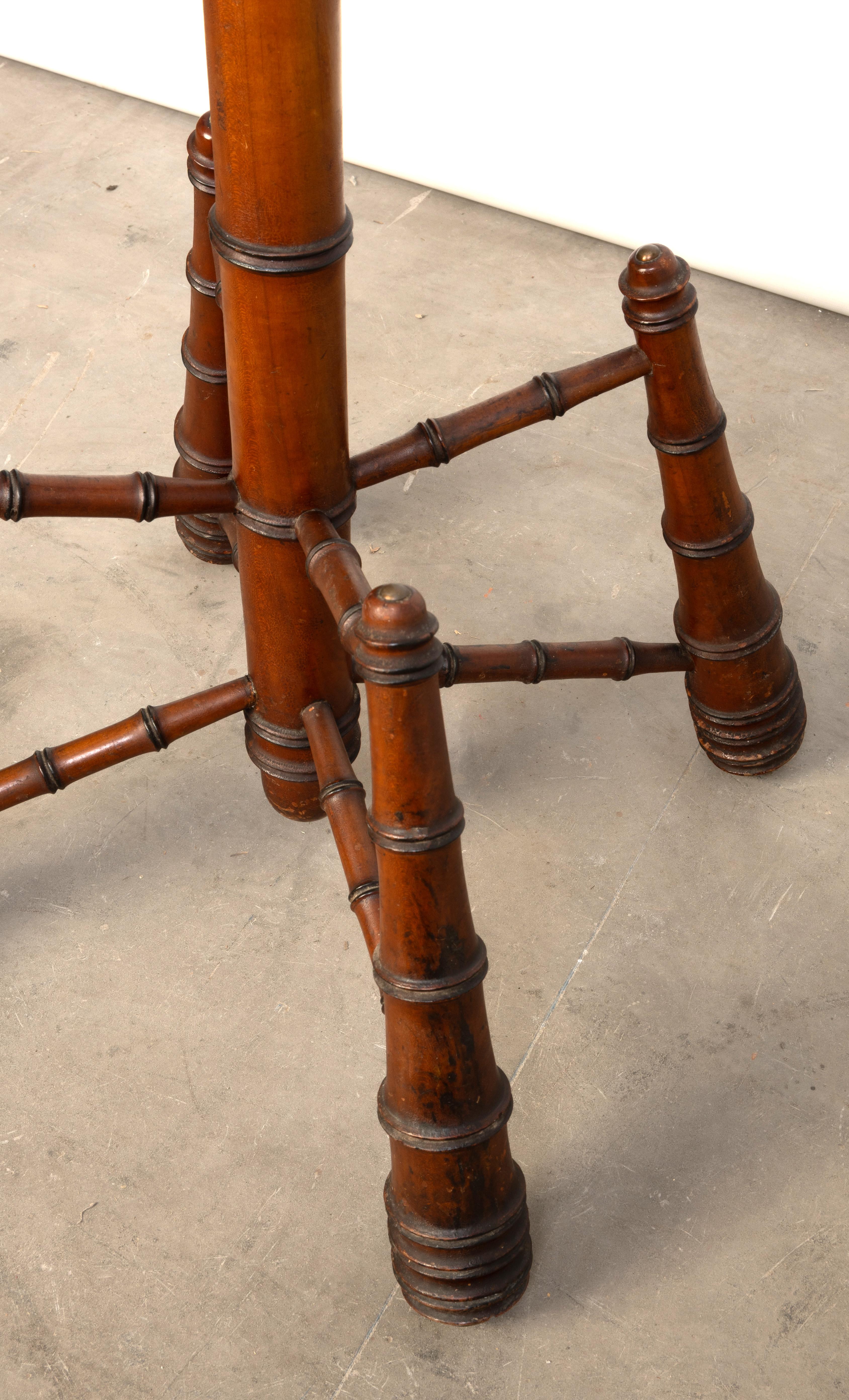 Antique French 19th Century Faux Bamboo Coat/Hat Stand C.1880 For Sale 3