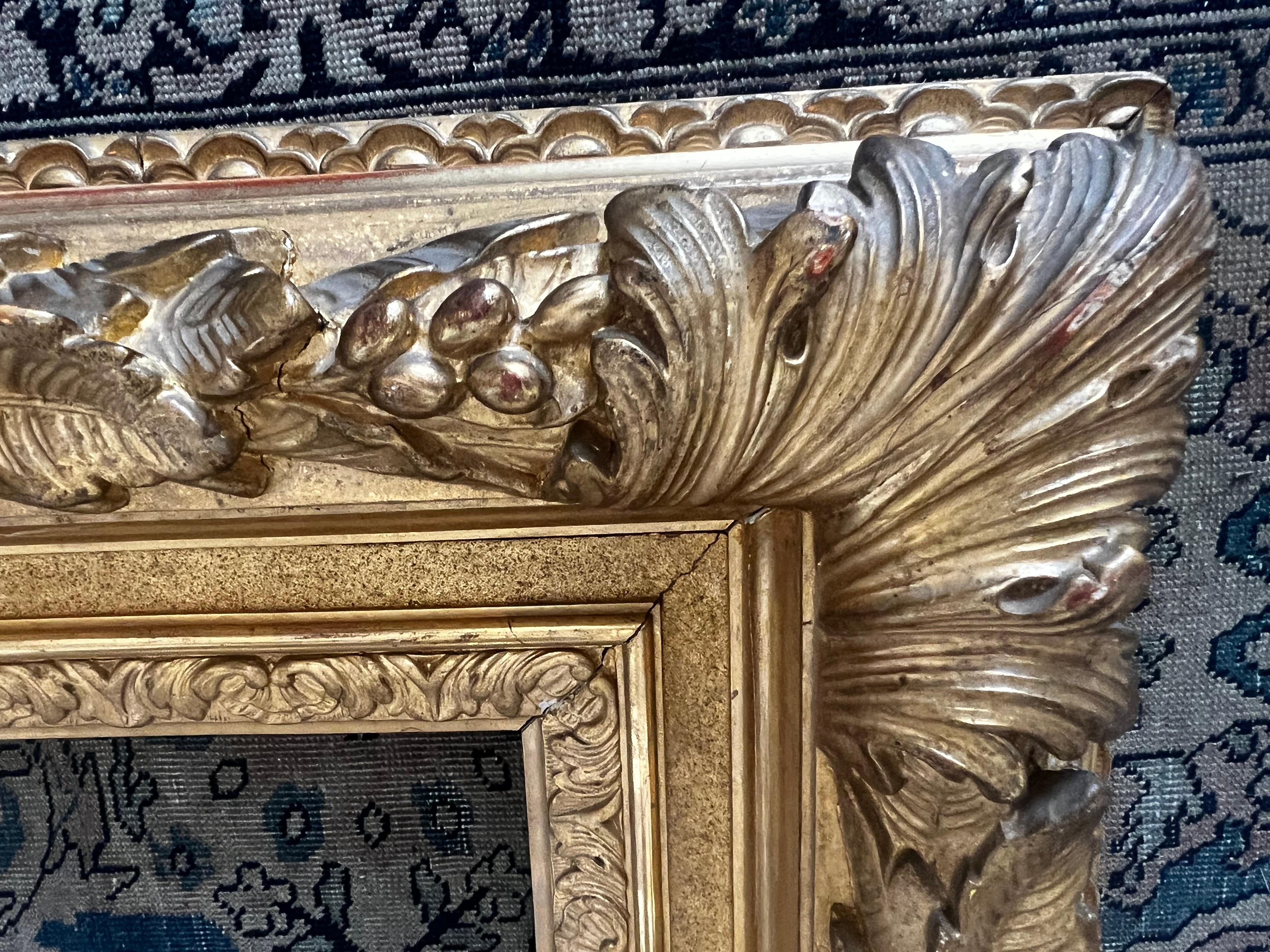 Gilt Antique French 19th Century Gold Gilded Picture Frame For Sale