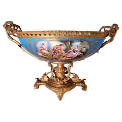 Antique French 19th Century Napoleon III Sevres Centerpiece