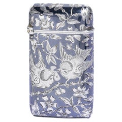 Antique French 19th Century Silver & Niello Vesta Case By A. Dubois