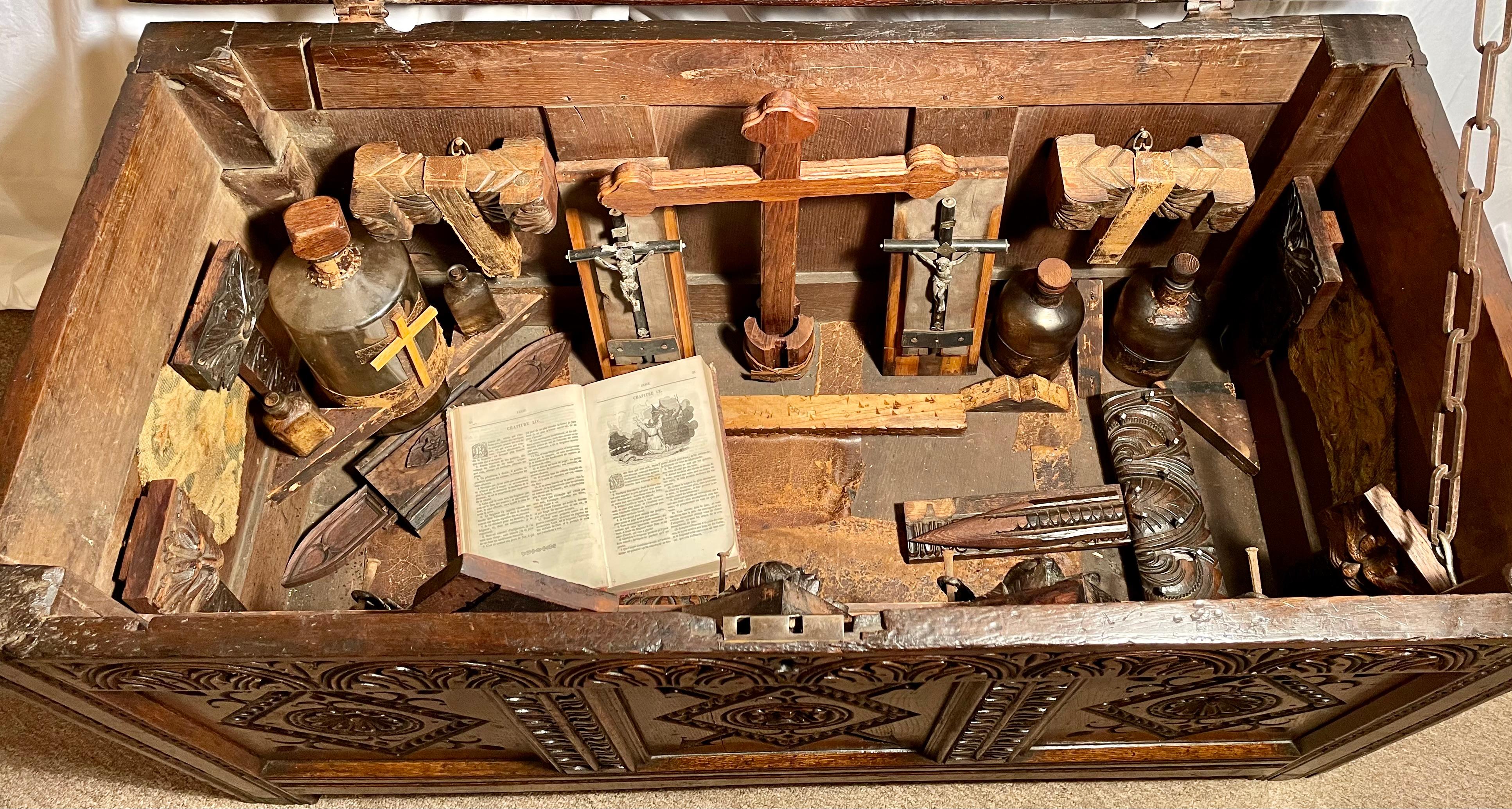 Gothic Antique French 19th Century Vampire Slaying Kit. For Sale