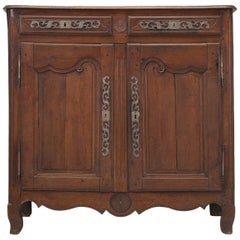 Antique French 2-Door Buffet in Oak