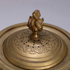Antique French 2nd Empire Napoleon III Bronze Urn Form Censer, c1870