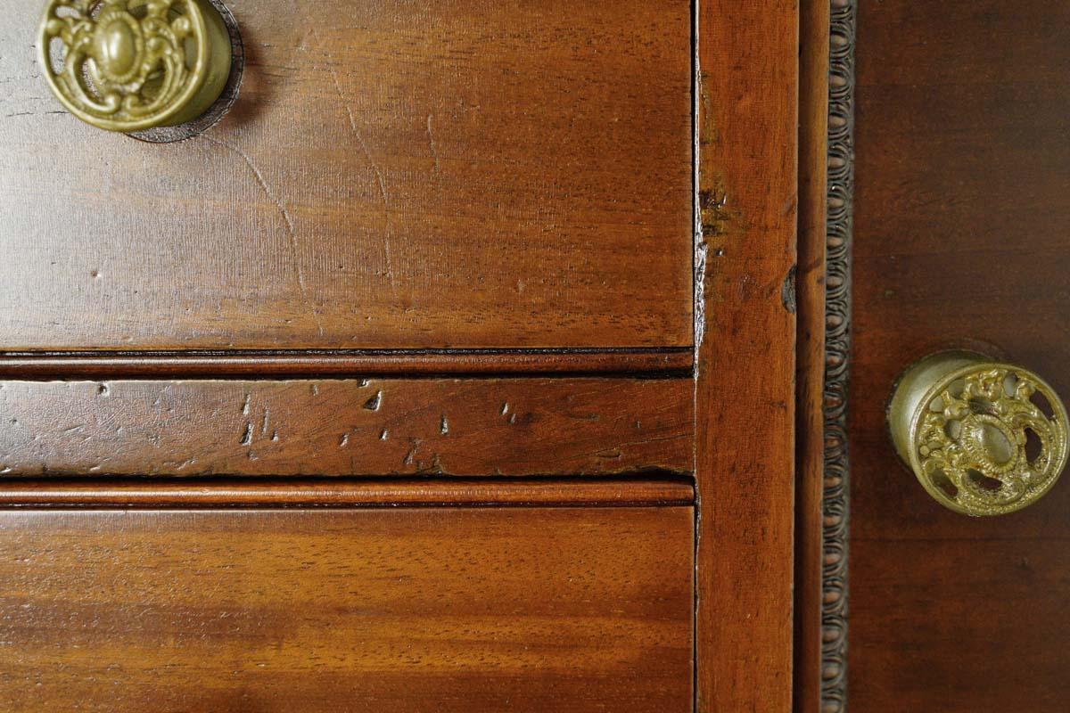 Antique French 6 Drawer Bedroom Dresser Mirror Adjustable For Sale 6