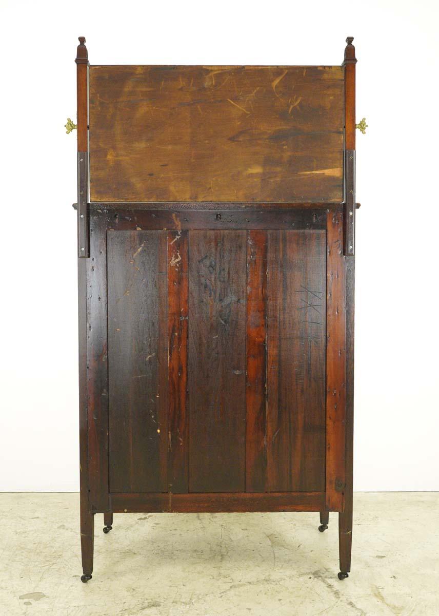 Antique French 6 Drawer Bedroom Dresser Mirror Adjustable For Sale 7