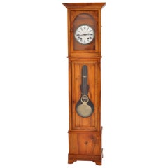 Antique French 8-Day Cherry Longcase/Grandfather Comtoise Morbier Clock