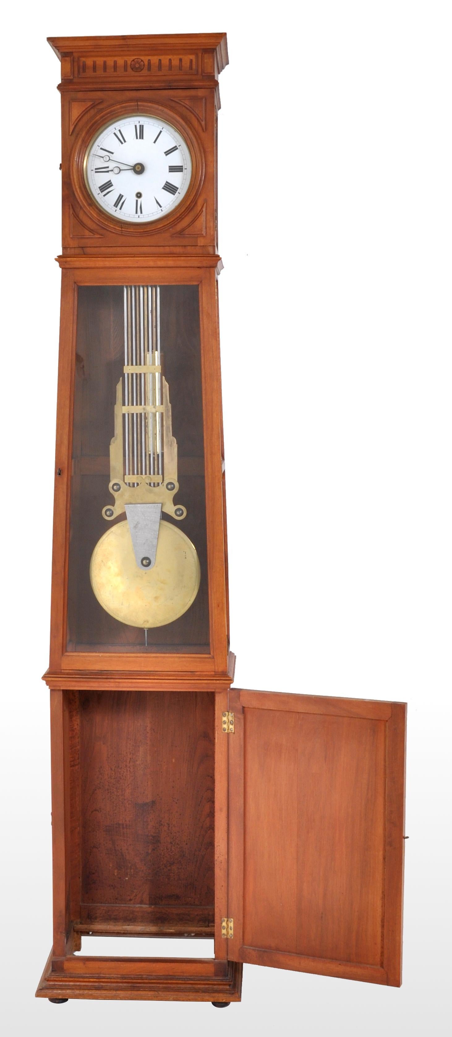 Antique French 8-Day Longcase / Grandfather Comtoise Morbier Clock, circa 1800 1