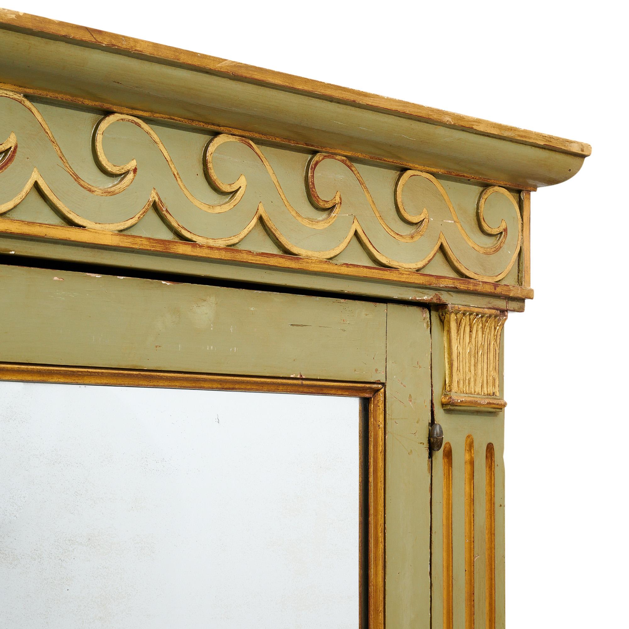 Brass Antique French “à L’Etrusque” Bookcase For Sale