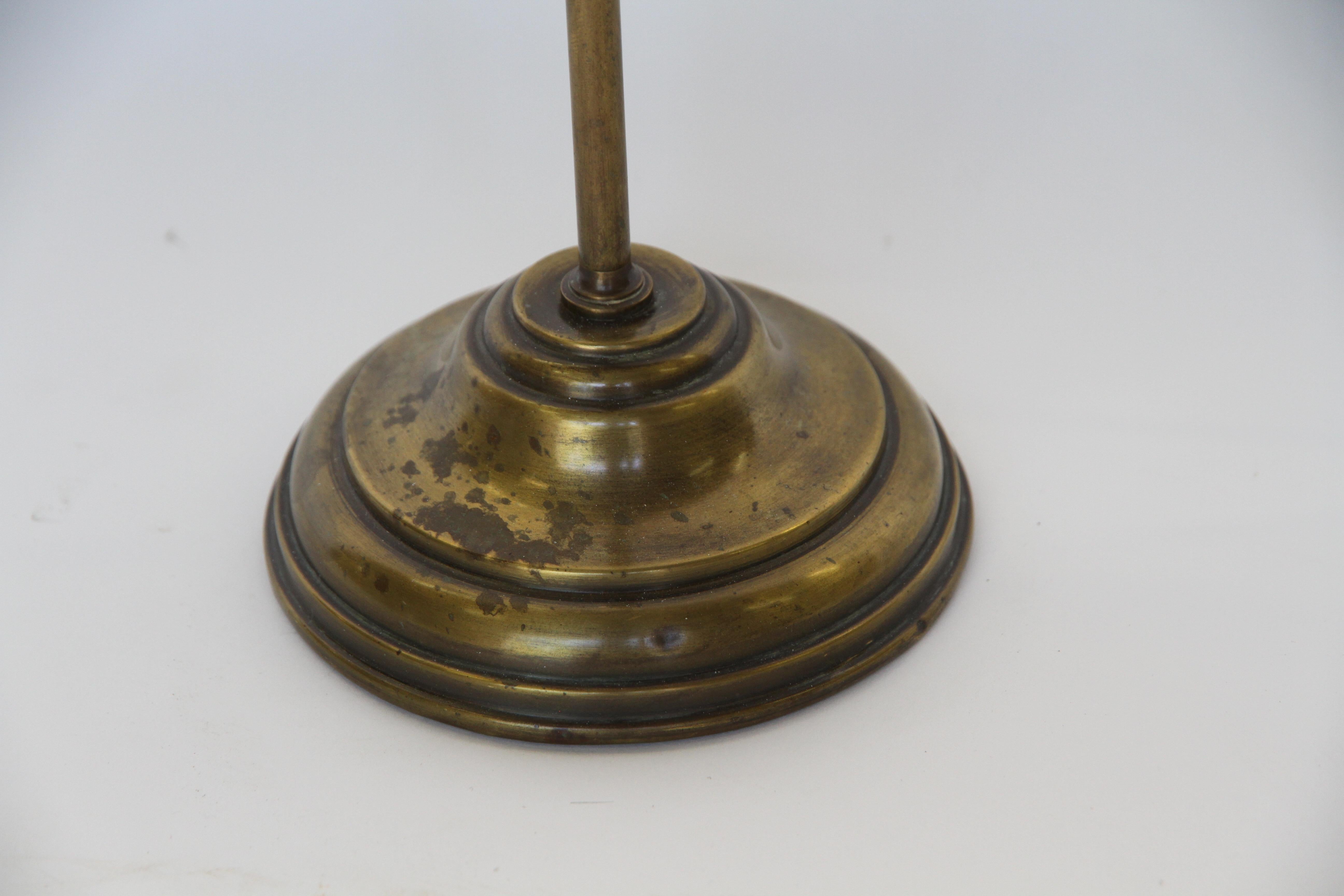 Antique French Adjustable Brass Lamp 3