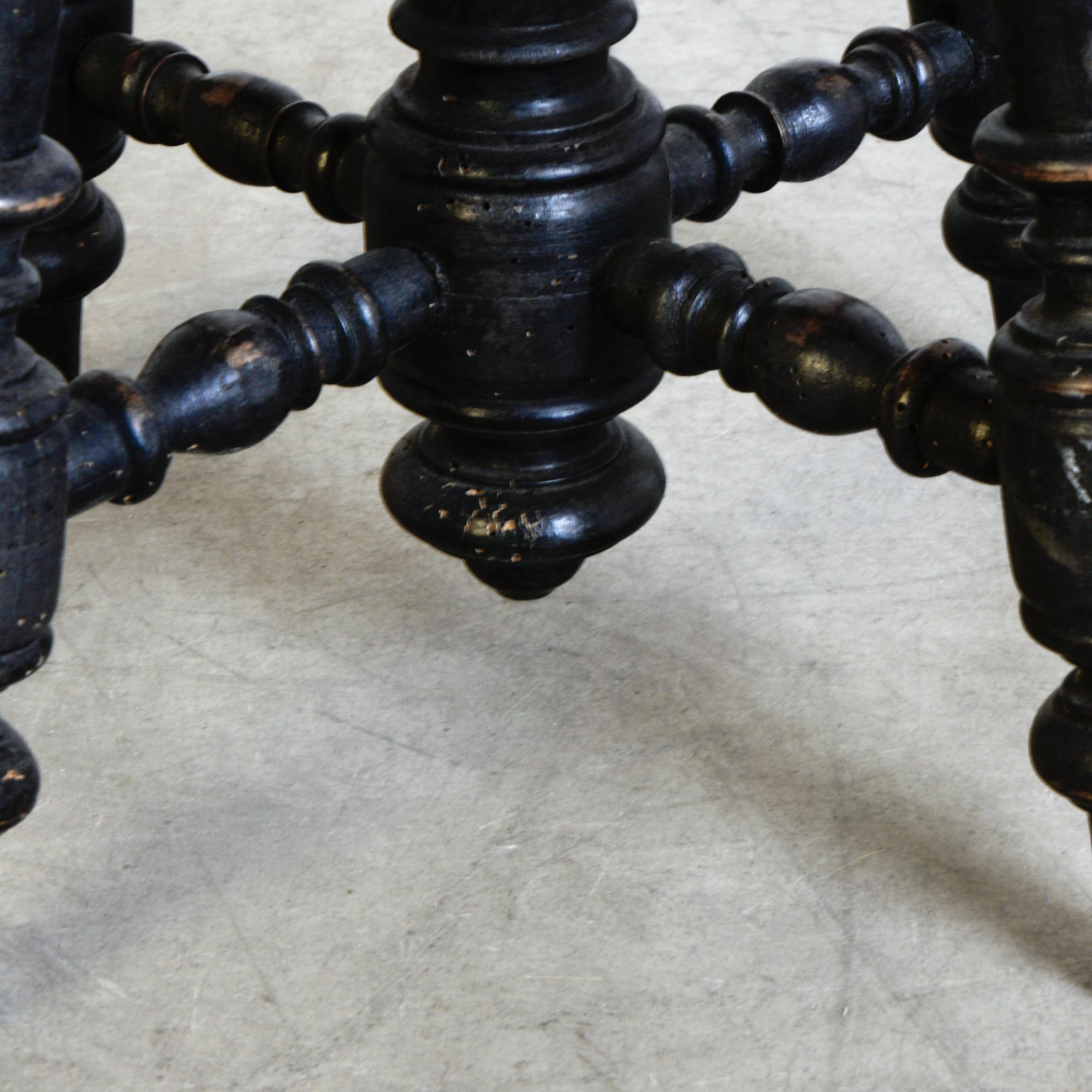 Hardwood Antique French Adjustable Piano Bench