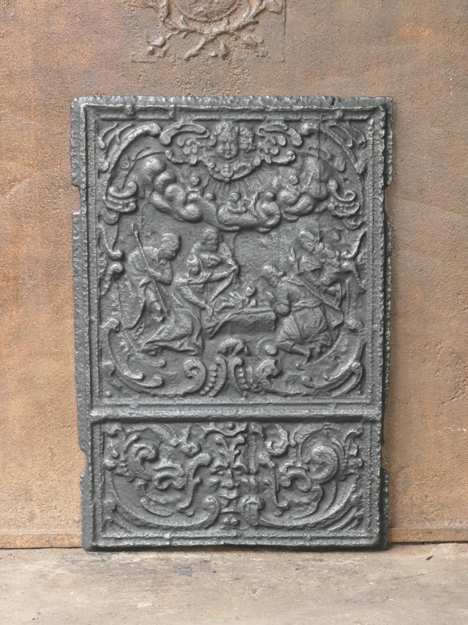 Antike französische „Adoration of the Magi“-Kaminsims / Backsplash, 18. Jahrhundert (Louis XV.) im Angebot