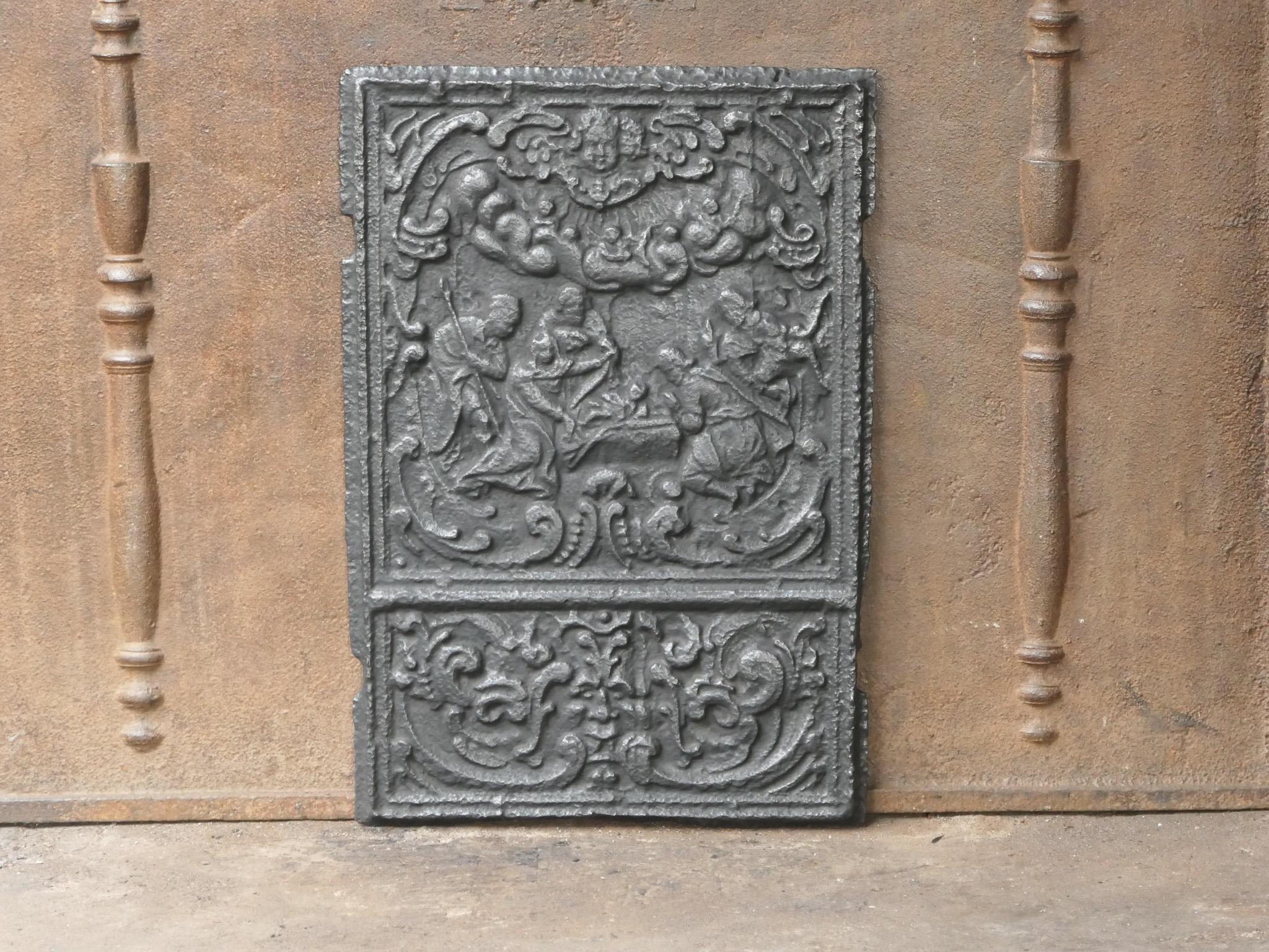 Antike französische „Adoration of the Magi“-Kaminsims / Backsplash, 18. Jahrhundert (Französisch) im Angebot