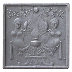 Antique French 'Allegory of Love' Fireback, 18th-19th Century