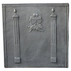 Antique French 'Alegoría del Amor' Fireback, Siglo XVIII-XIX