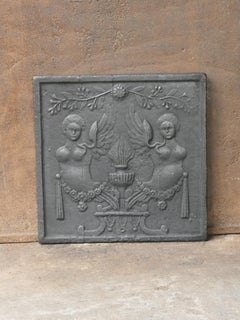 Antique French 'Allegory of Love' Fireback / Backsplash, 18th-19th Century