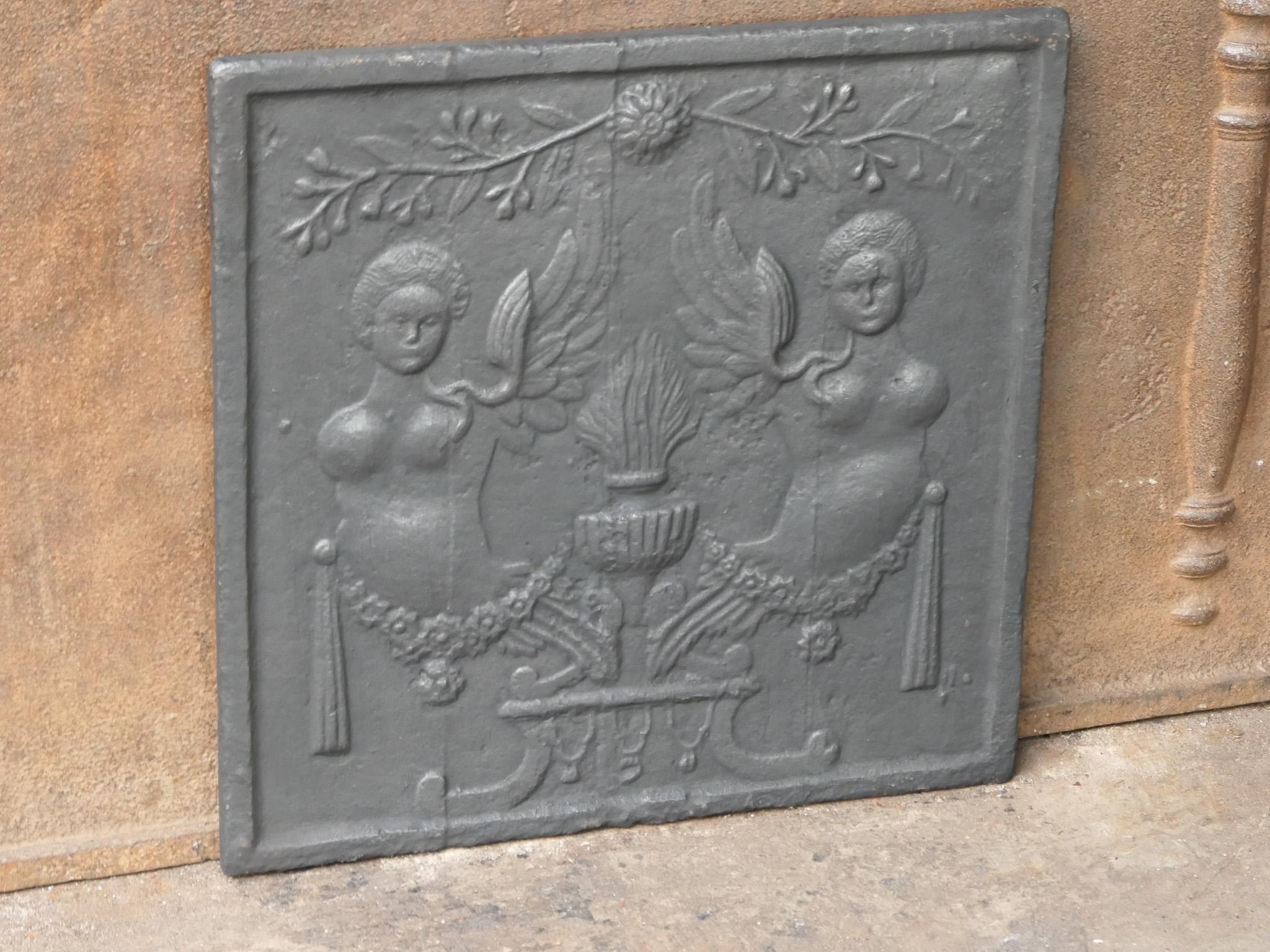 Antique French 'Alegoría del Amor' Chimenea / Repisa, Siglo XVIII-XIX en Bueno estado para la venta en Soest, NL