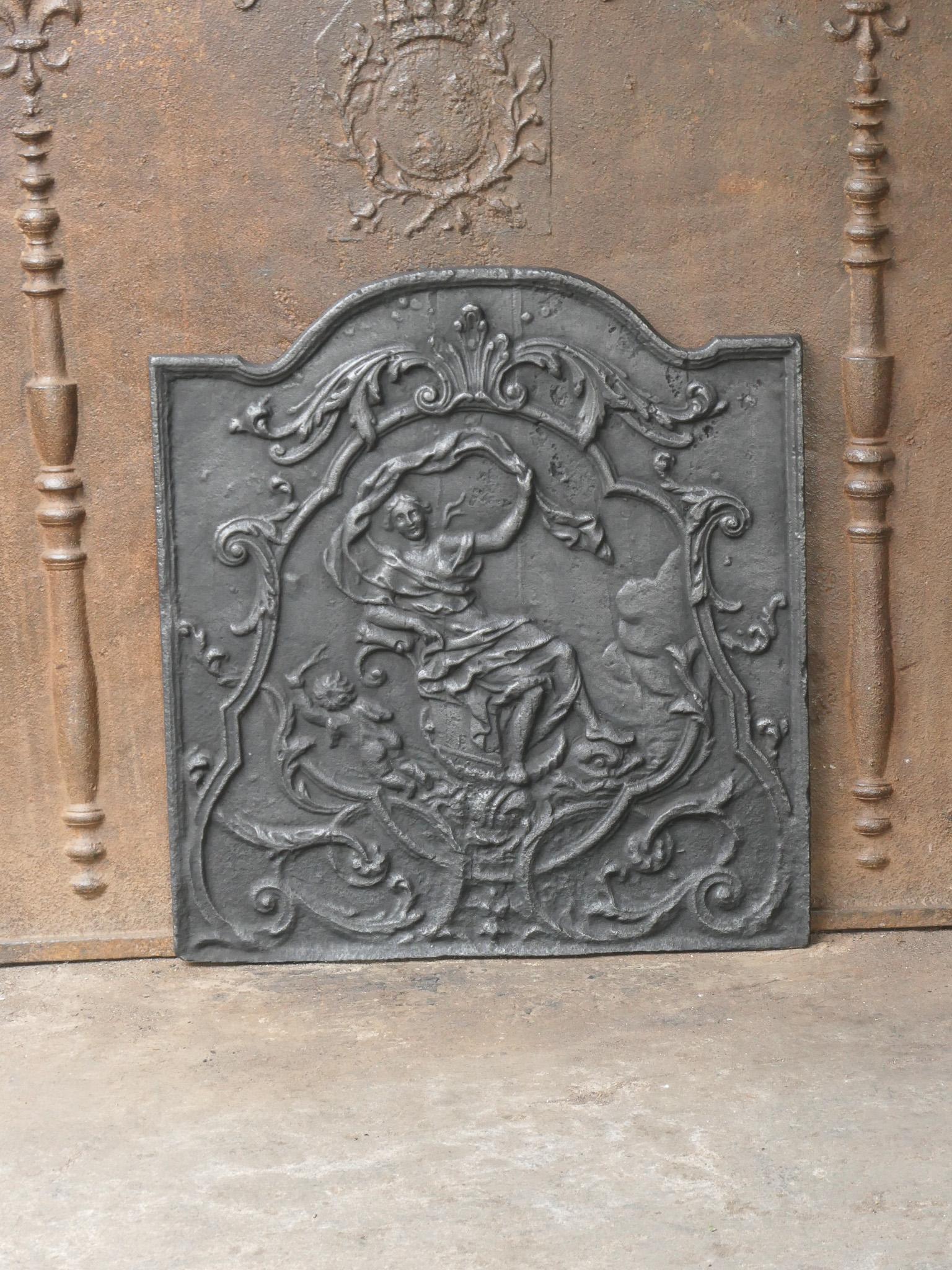 Antique French 'Alegoría de la Mañana' Chimenea / Repisa, Siglo XVIII Luis XV en venta
