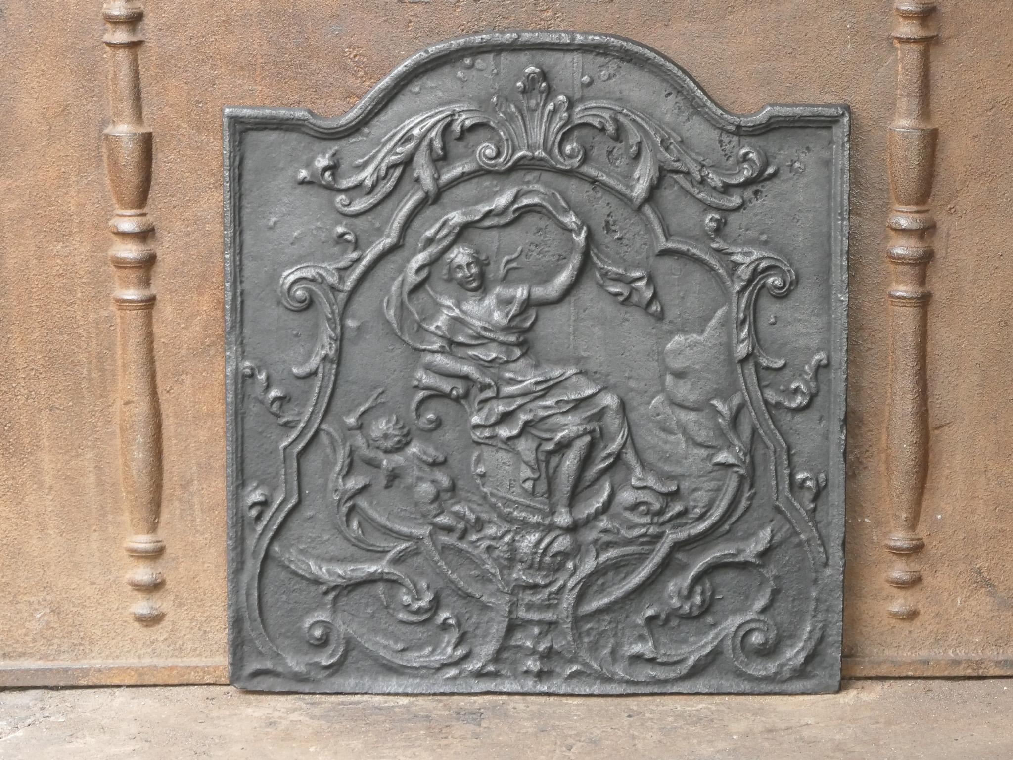 Antique French 'Alegoría de la Mañana' Chimenea / Repisa, Siglo XVIII Francés en venta