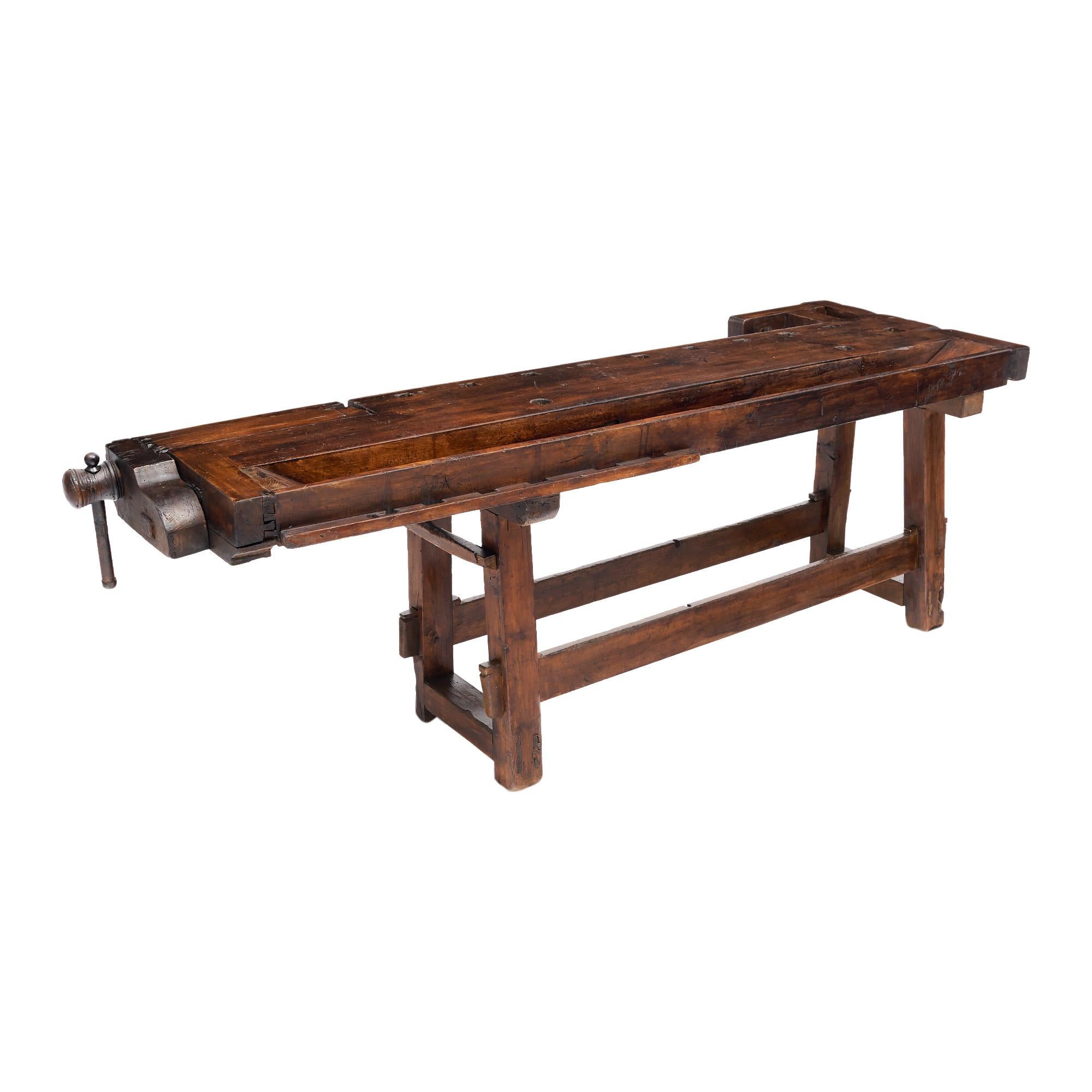 Antique French Alps Ski Workbench For Sale 5