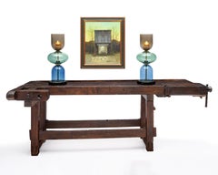 Antique French Alps Ski Workbench