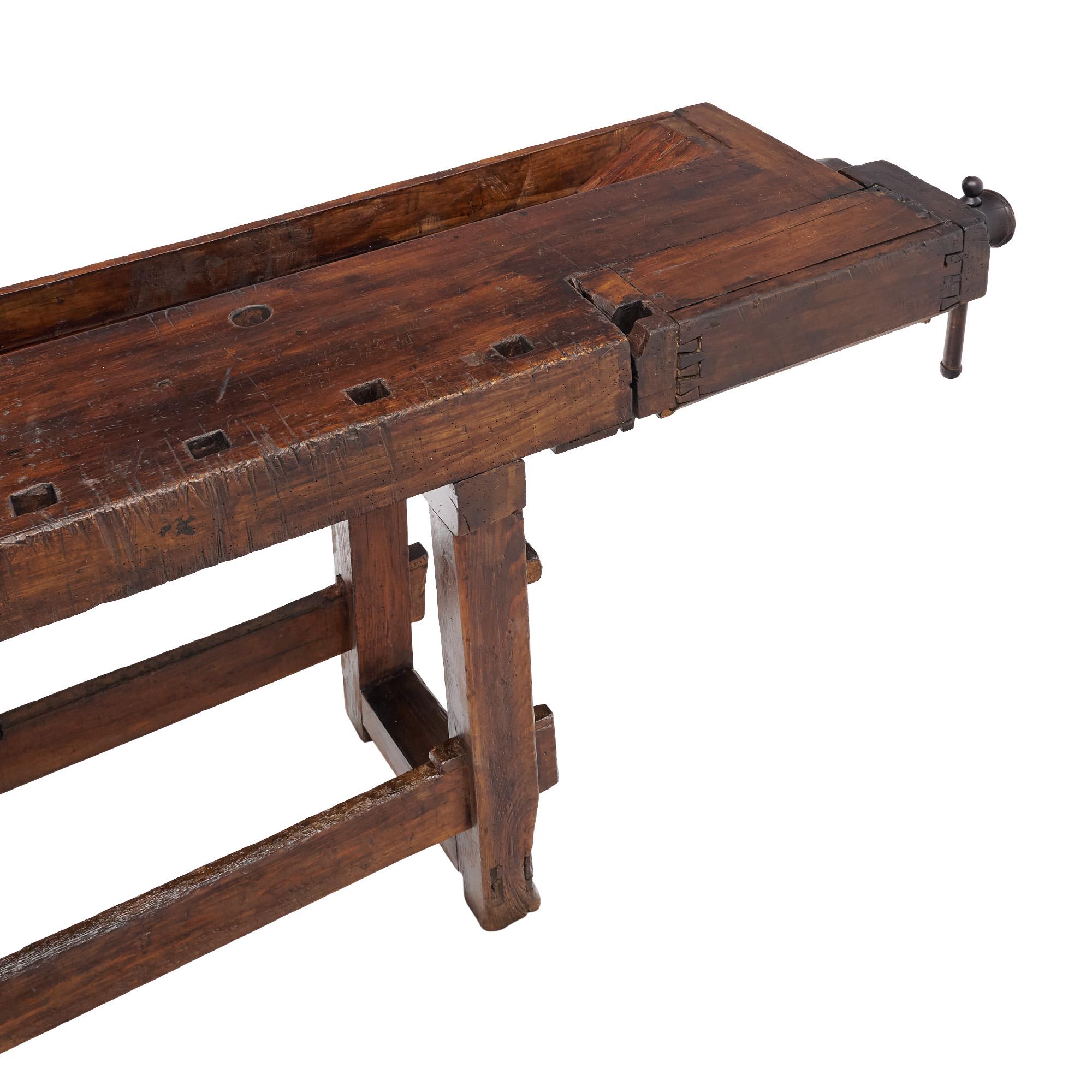Early 20th Century Antique French Alps Ski Workbench For Sale