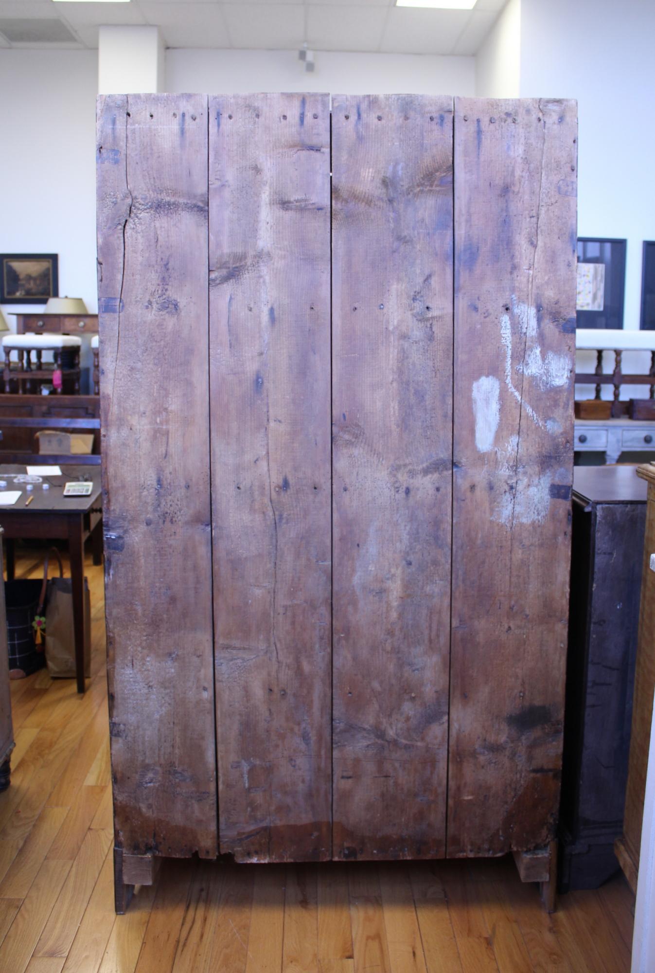 Antique French Alsacian Painted Armoire, 1814 3