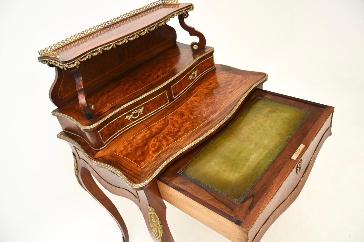 Antique French Amboyna Escritoire Escritorio Luis XV